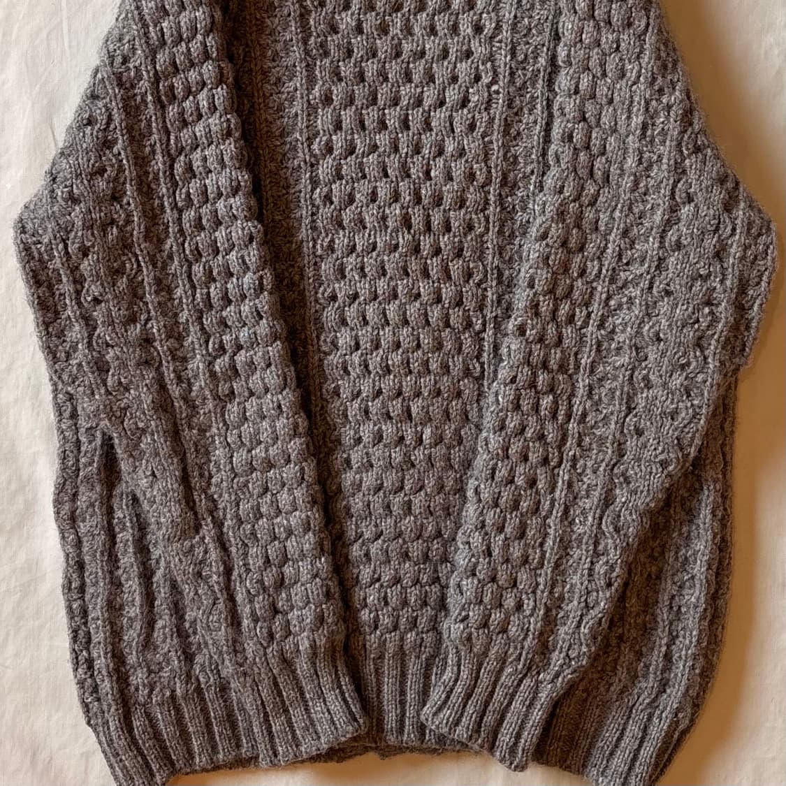 [100-102] 80s Ireland 도네갈 니트웨어 울 아란 니트 상품이미지10