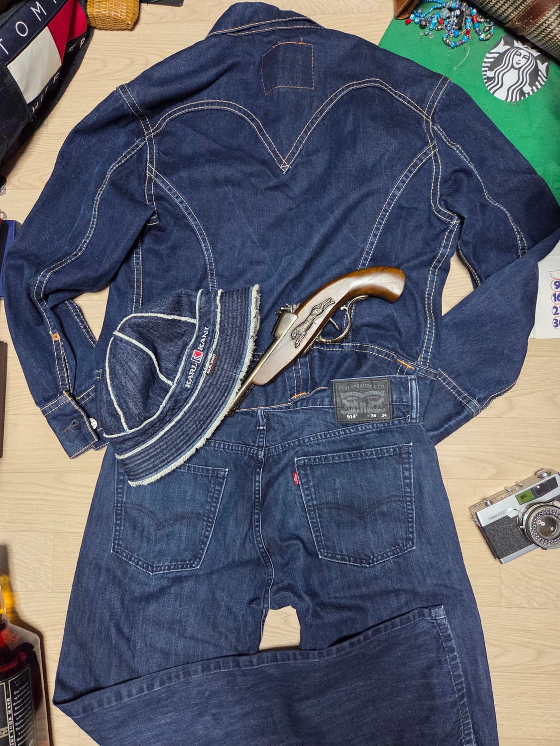 리바이스 514 인디고 데님 청바지 팬츠 36 34 상품이미지2