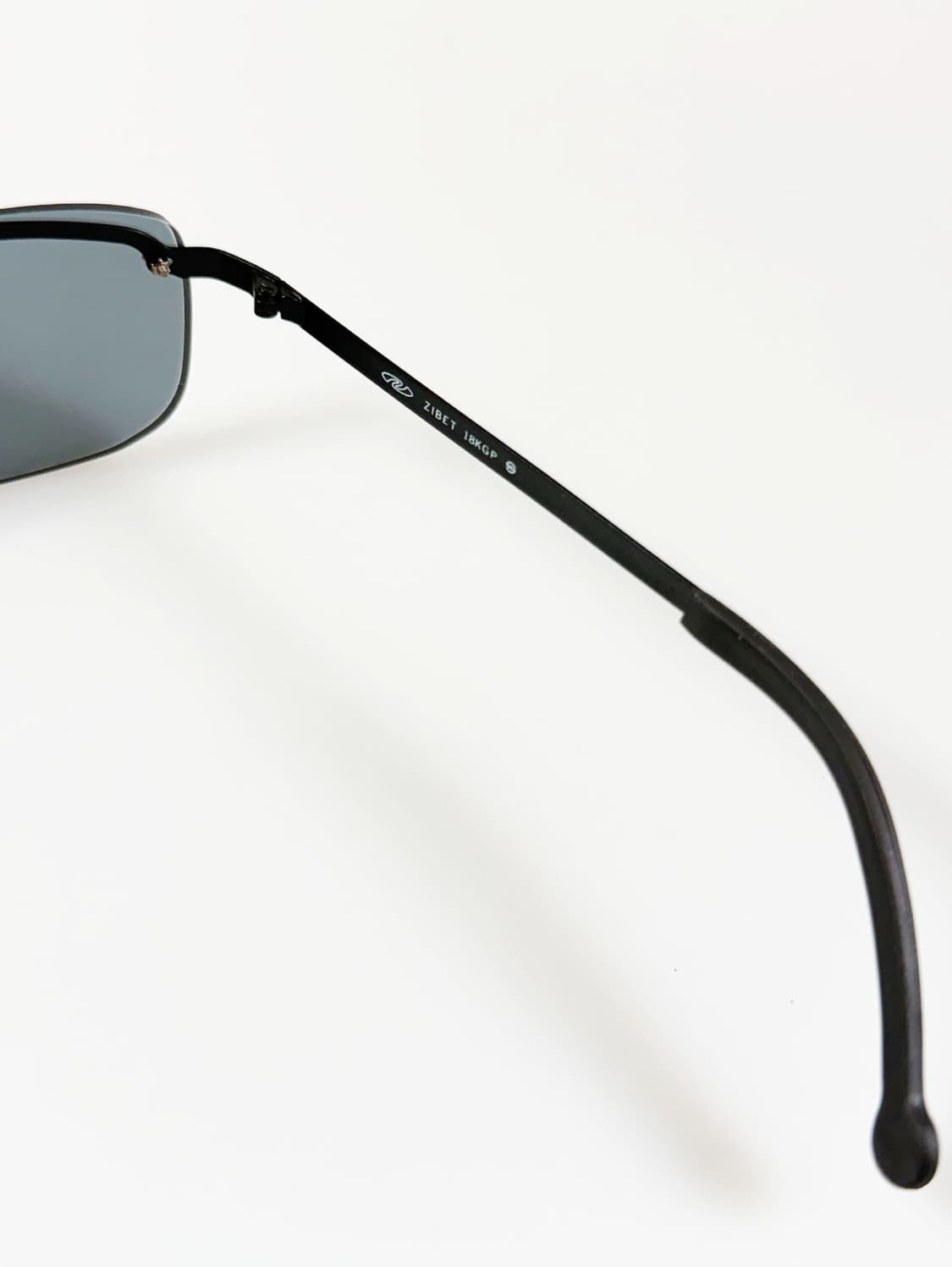 90s ZIBET 블랙 무테 스퀘어 프레임 빈티지 선글라스 상품이미지7