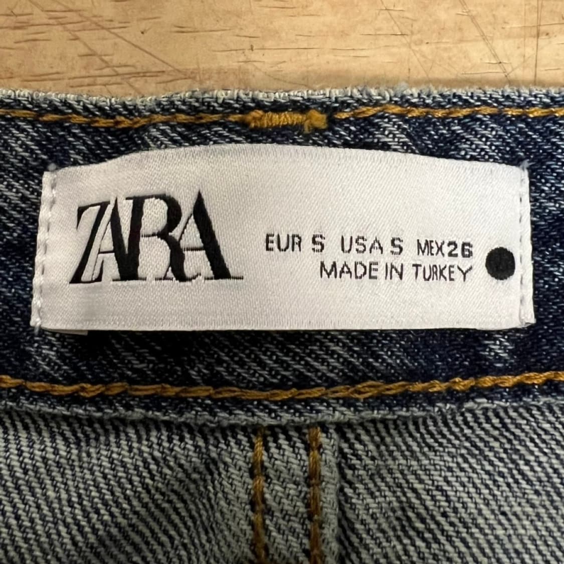 자라 더블 데님 미니스커트 상품이미지5