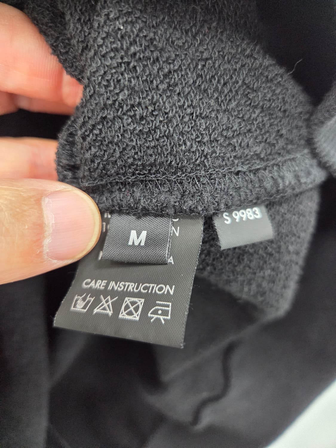 M 피스마이너스원 프라그먼트 Fragment 데이지 후드 블랙 상품이미지8