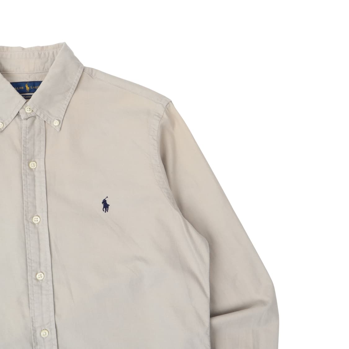 폴로 랄프로렌 옥스포드 라이트 베이지 클래식핏 셔츠 상품이미지3