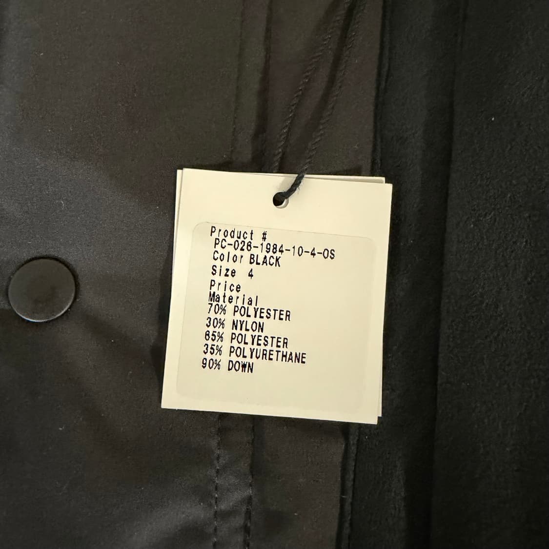 [4] 포터클래식 웨더 다운 밀리터리 코트 블랙 상품이미지4