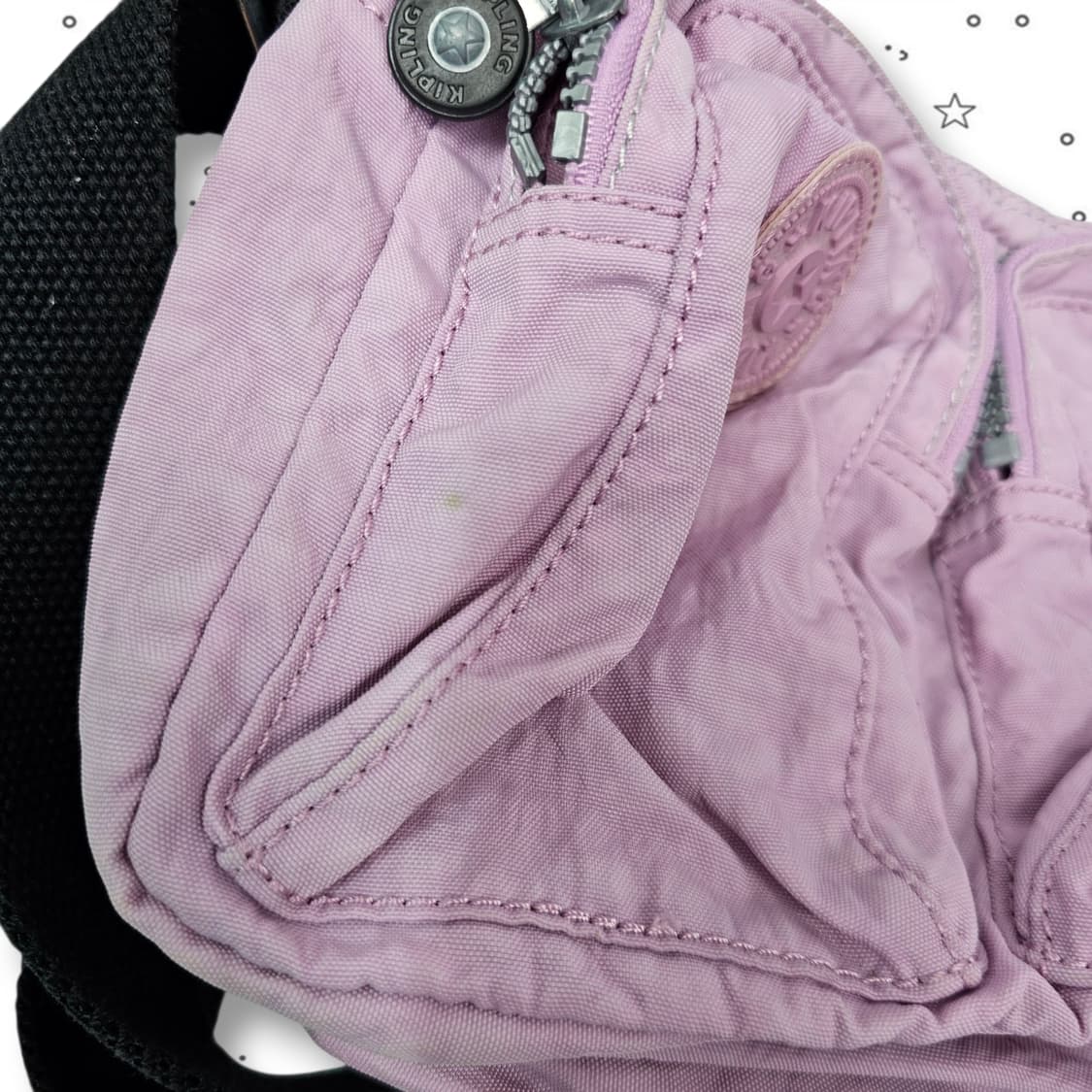 Kipling 키플링 연보라 멀티포켓 나일론 크로스백 상품이미지9