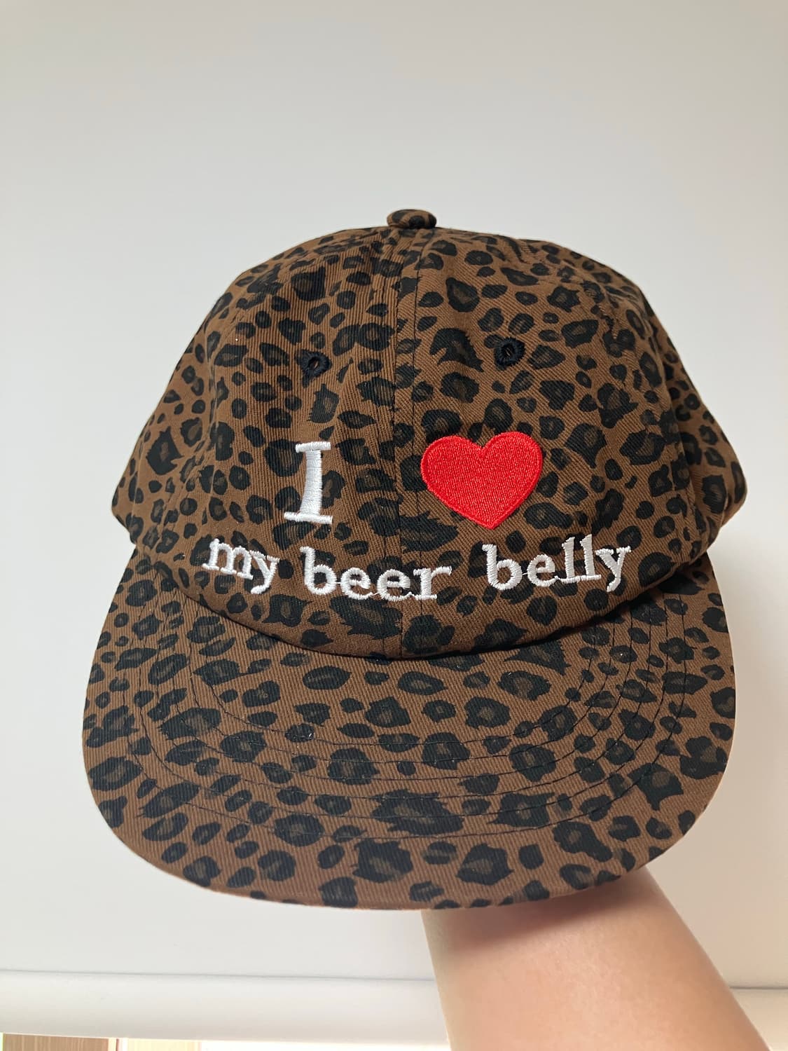 마스컴퍼니 i love my beer belly 6패널캡 레오파드캡 모자 상품이미지1