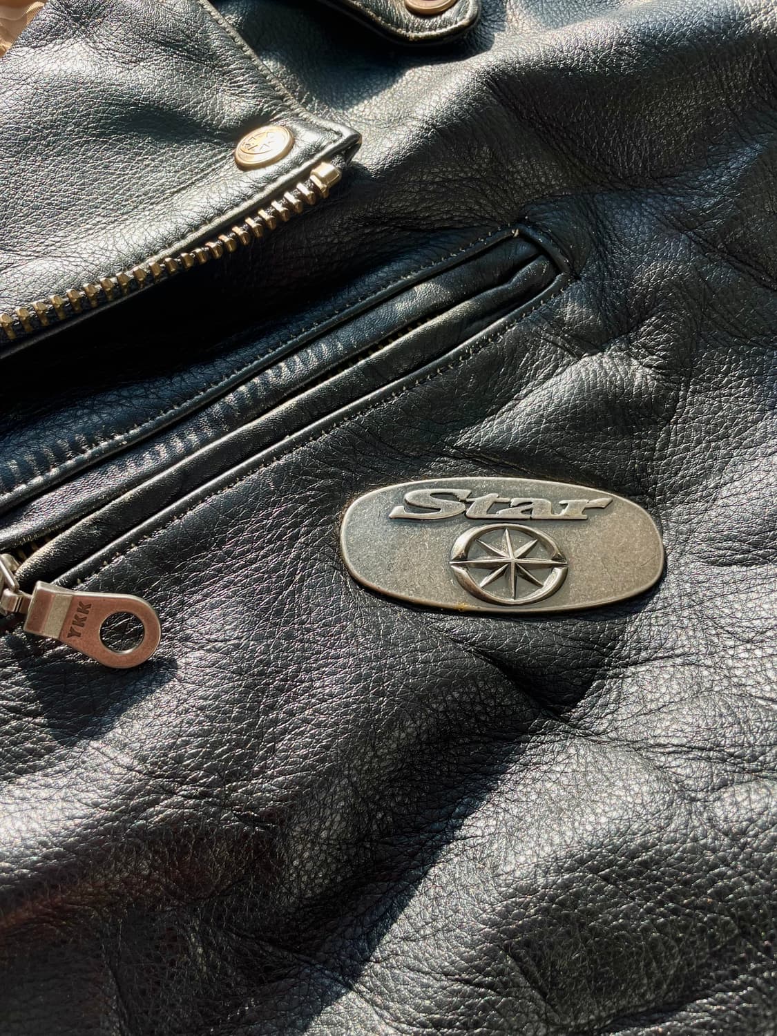 빈티지 야마하 스타모터사이클 더블라이더자켓 상품이미지5