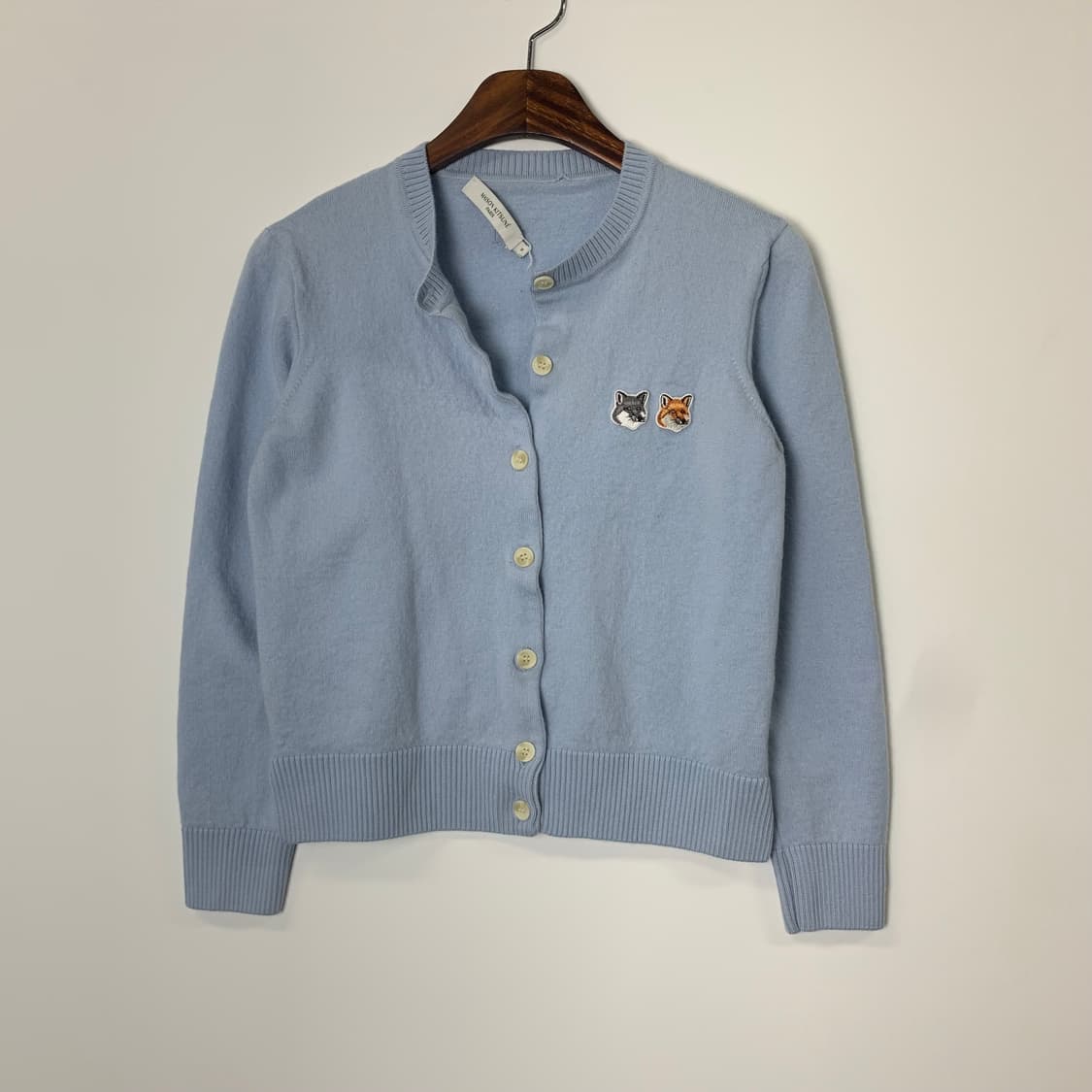메종 키츠네 더블 폭스 헤드 패치 레귤러 가디건 상품이미지2