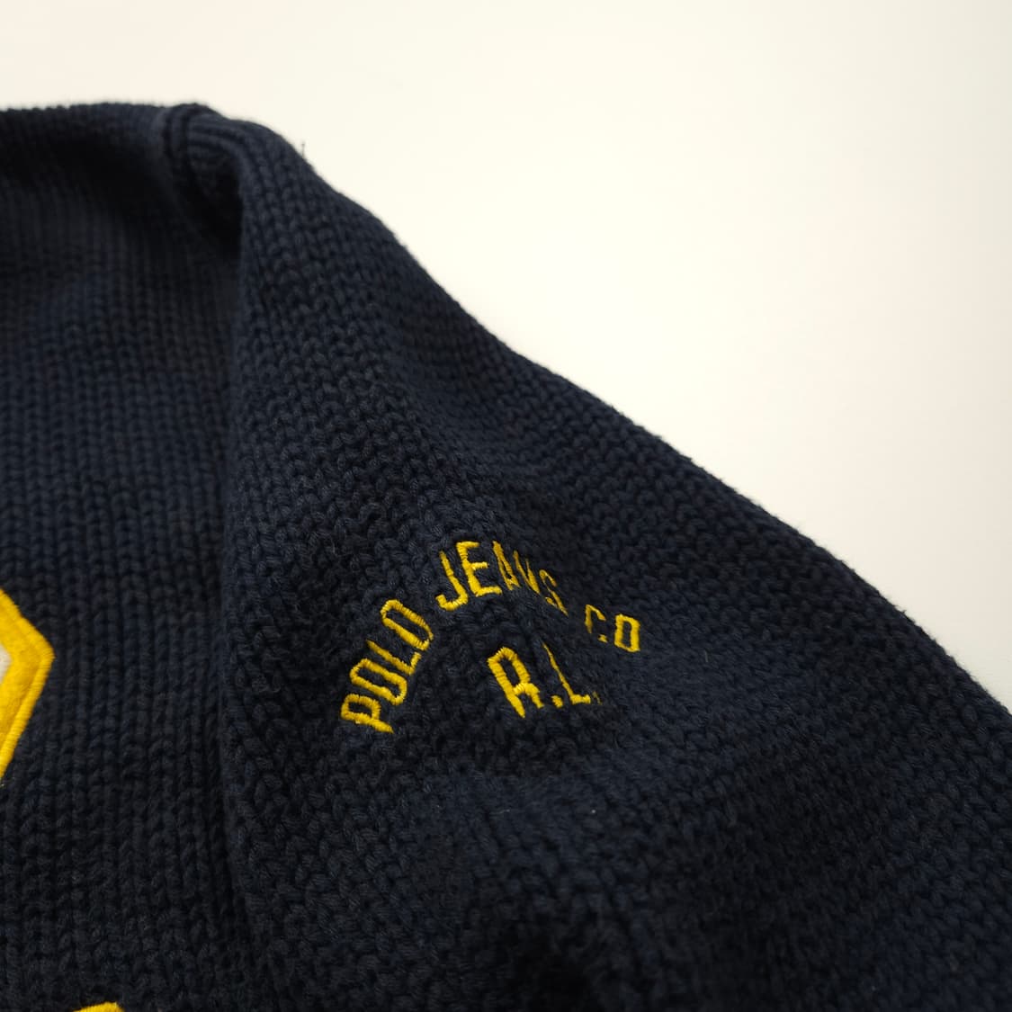 폴로 랄프로렌 빅로고 아메카지 니트 집업 (S) 상품이미지4