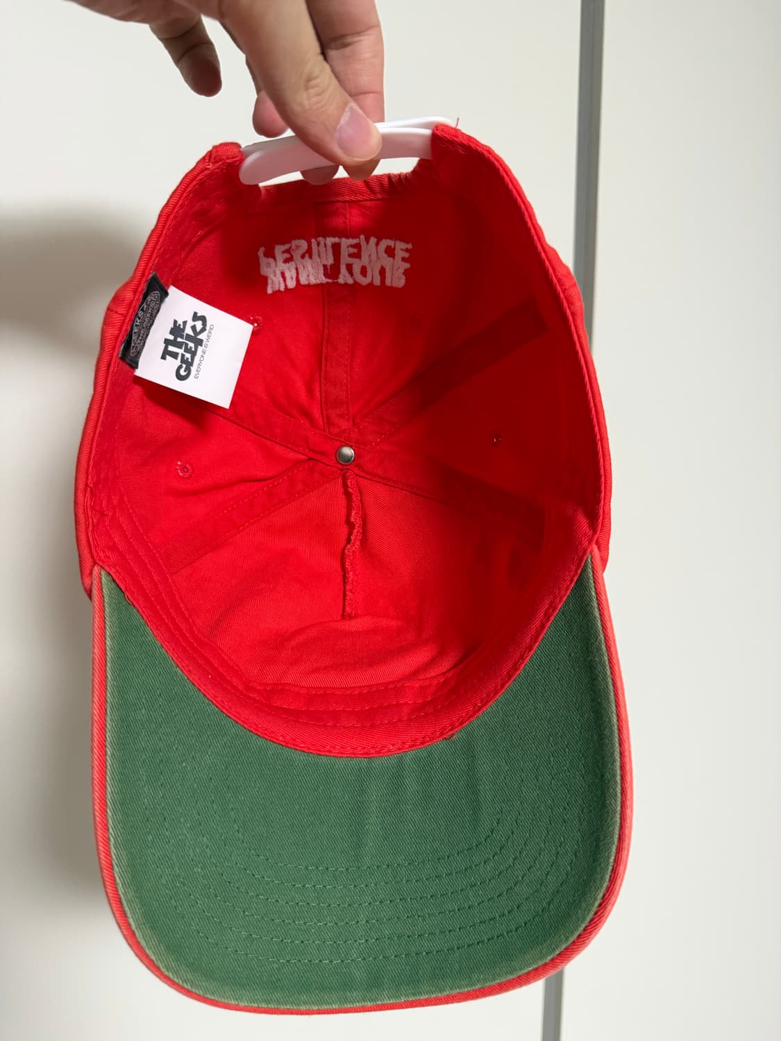 더 긱스 Skull face 5pannel cap (Faded red) 상품이미지2