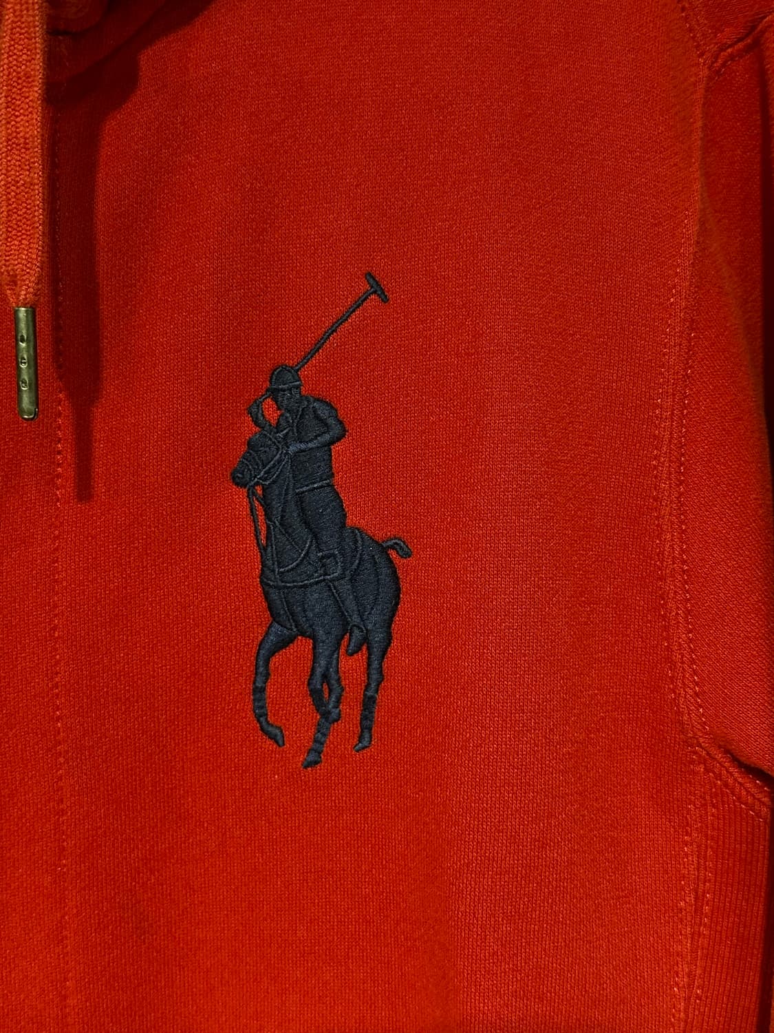 폴로 랄프로렌 레드 빅포니 기모 후드집업 상품이미지9