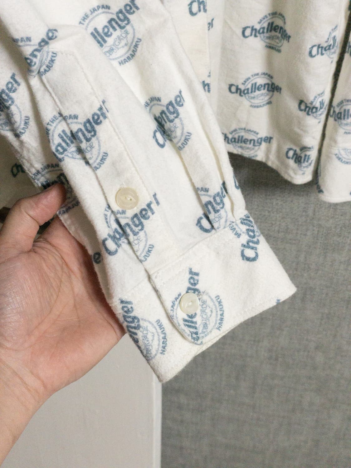 챌린저 멀티 로고 플란넬 셔츠 L 상품이미지4