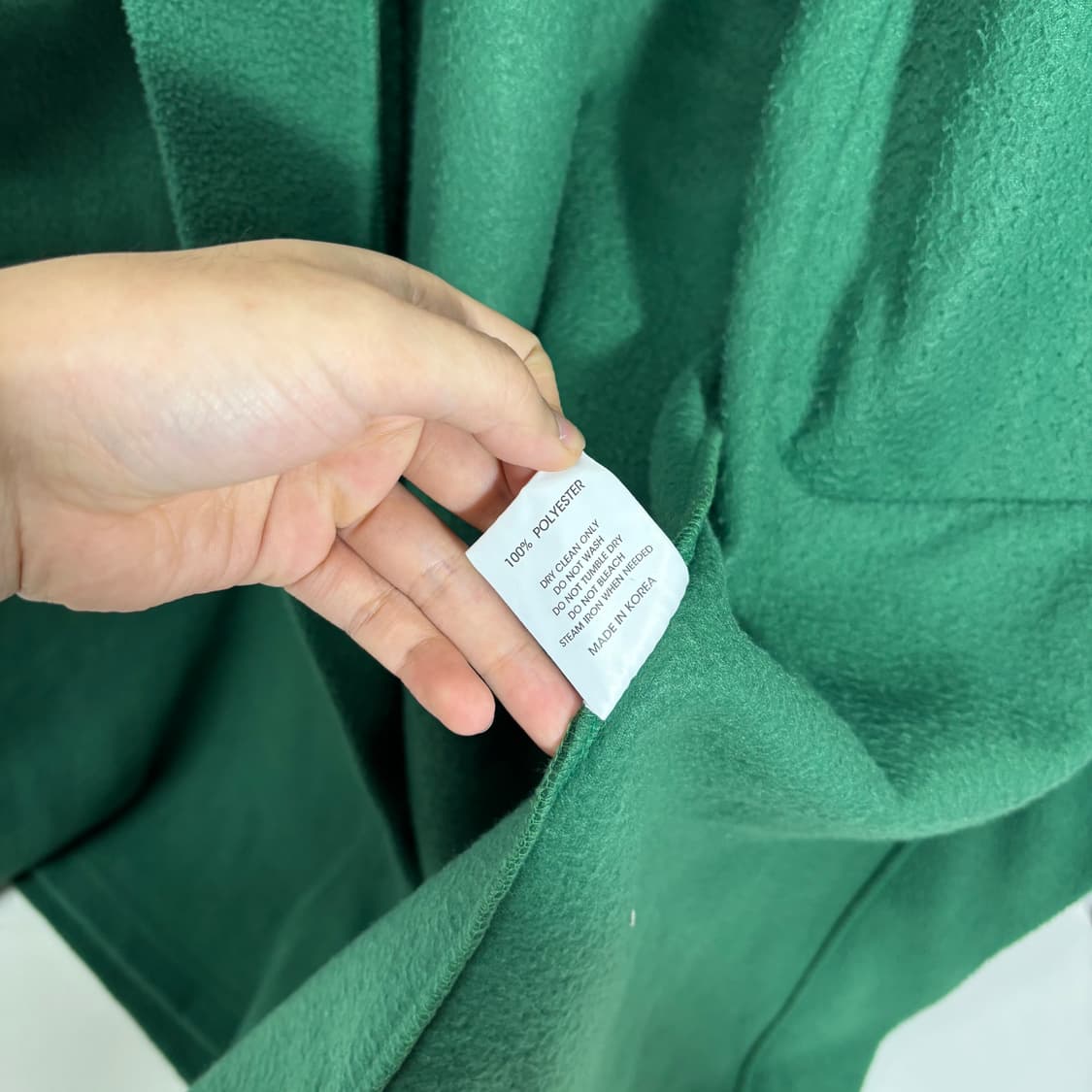 FREE EMIS 그린 후리스 가운 상품이미지4