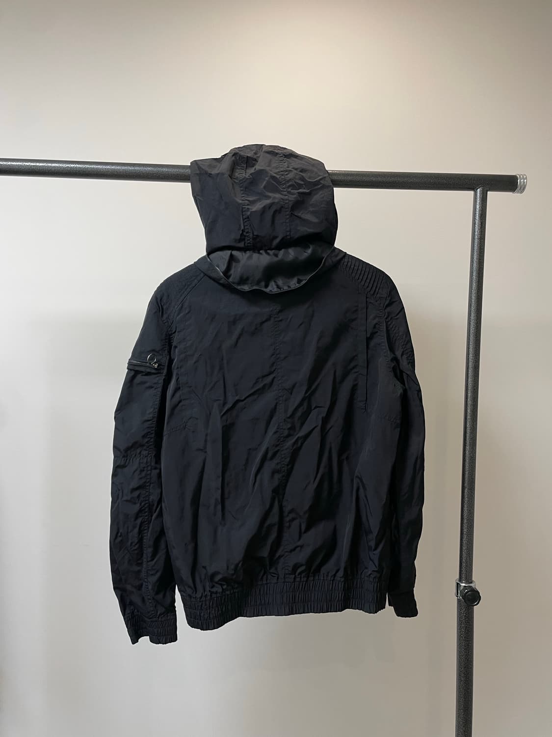 (105) 웰스프링 히든 후드 락시크 블루종 자켓 상품이미지5