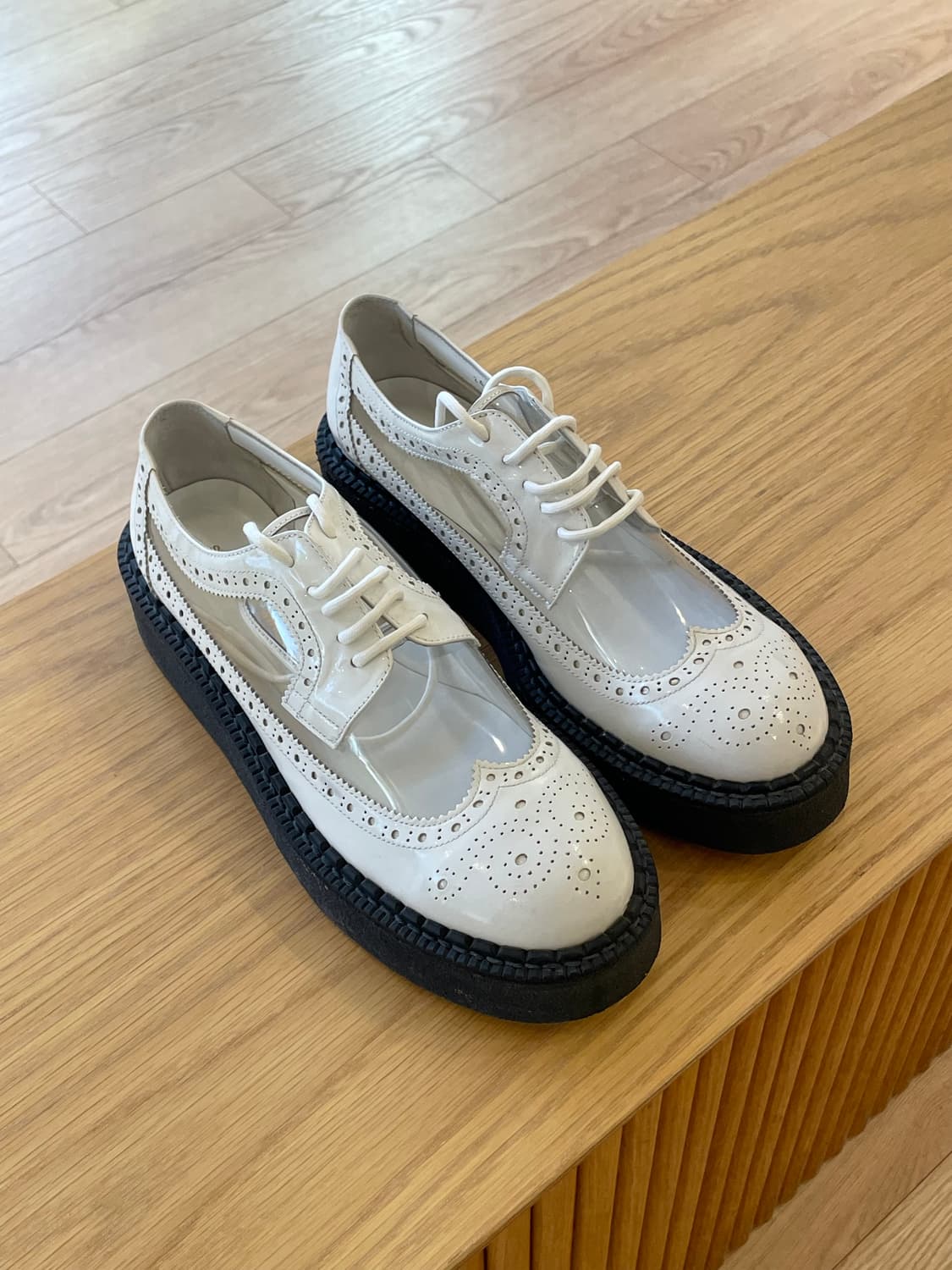 꼼데가르송 white oxford  creeper 상품이미지1
