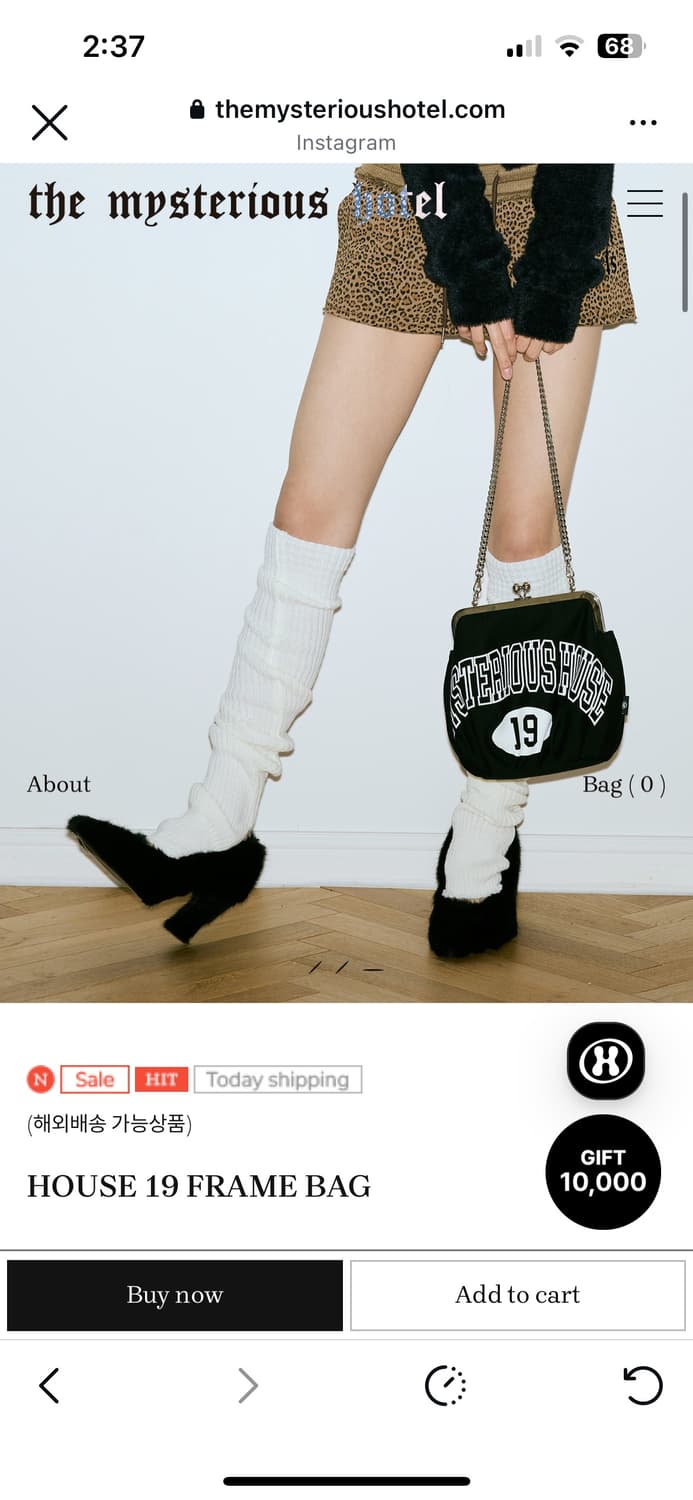 미스테리어스 호텔 하우스 18 프레임 백 상품이미지4