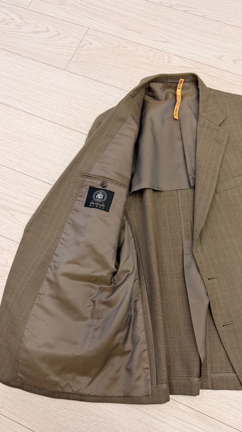 [택포] 제이프레스 글렌 체크 브라운 자켓 상품이미지5