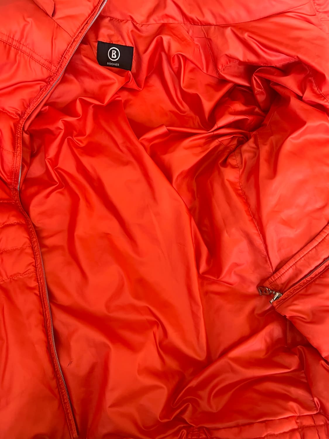 보그너 여성 오렌지레드 덕다운패딩점퍼 간절기패딩 상품이미지6