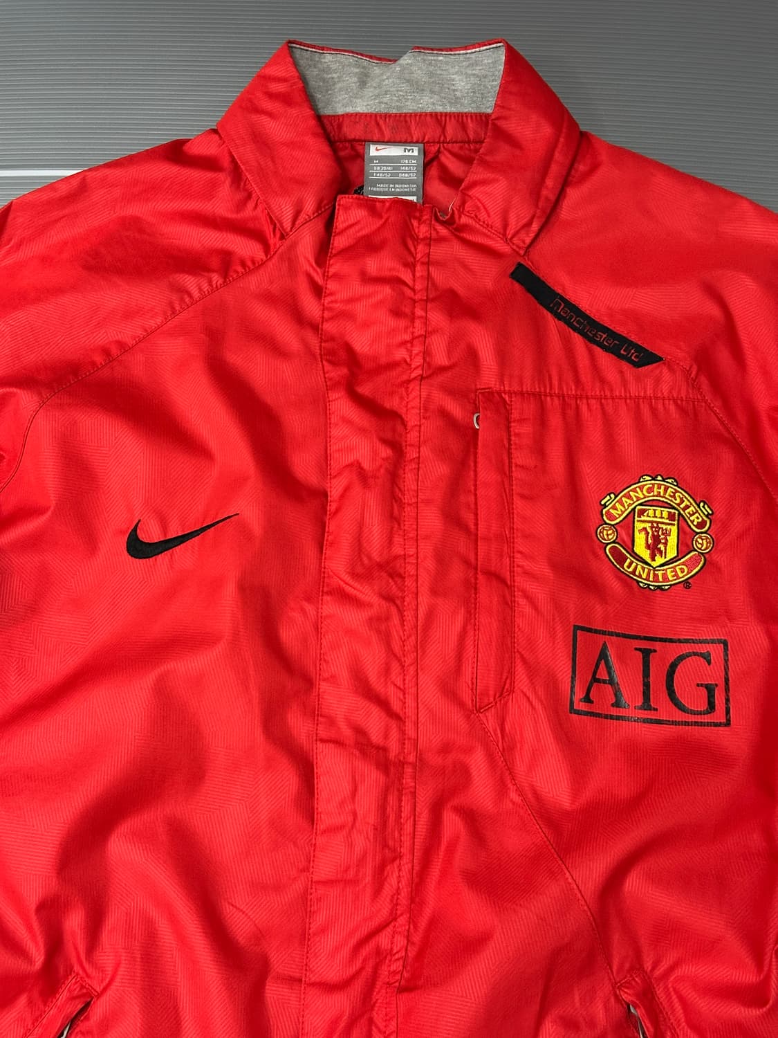 나이키 맨유 AIG 바람막이 자켓 레드 M 상품이미지2