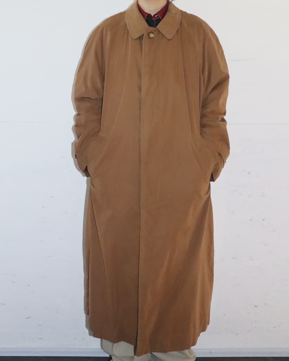 에르메스 80s 래글런 싱글 트렌치 코트 상품이미지2