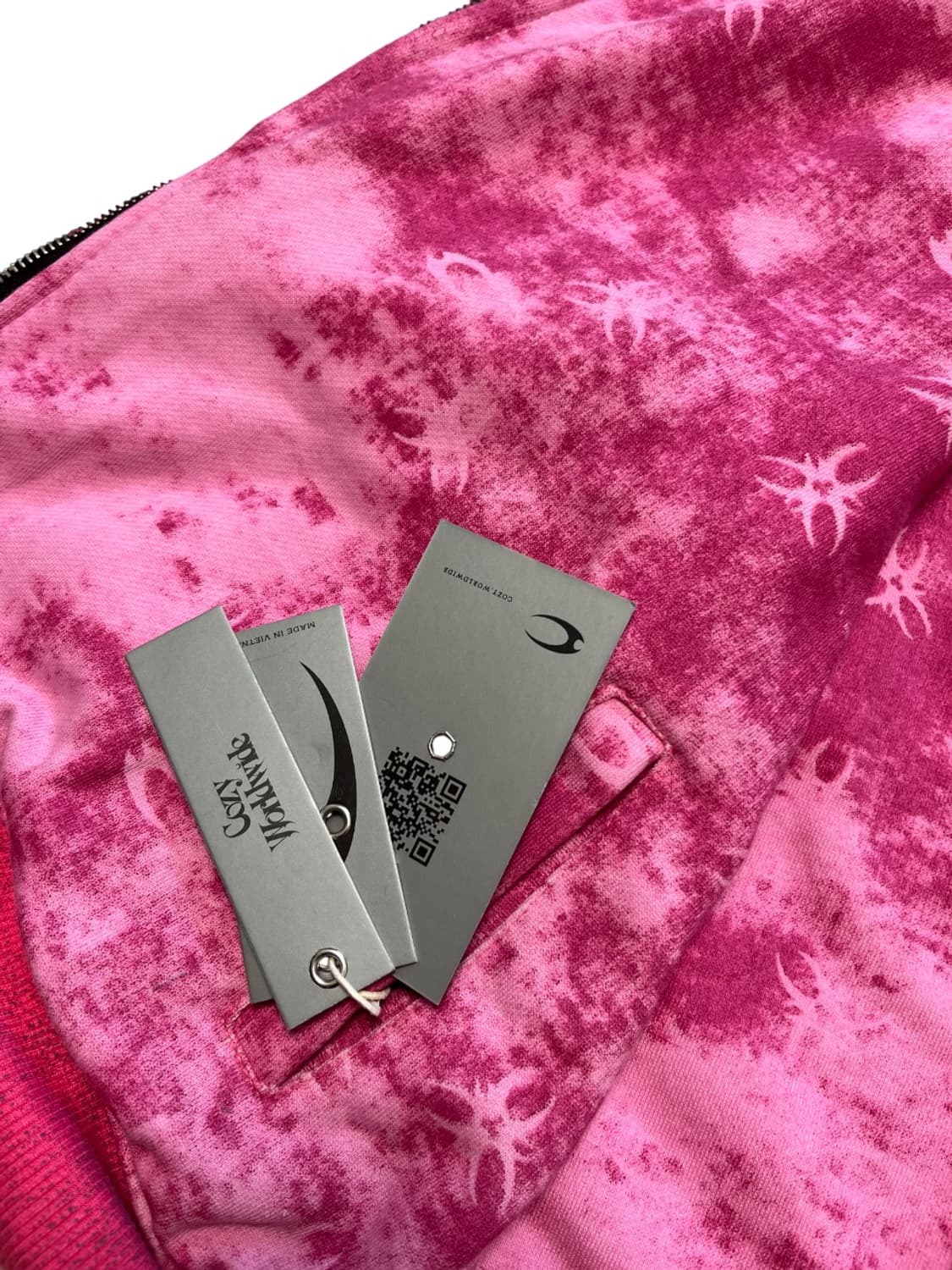 cozyworldwide 핑크 스터드 리버서블 후드집업 상품이미지7