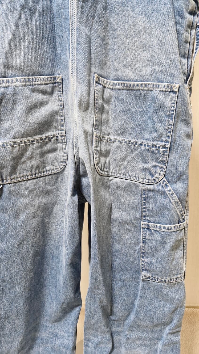 칼하트 데님 오버롤 청멜빵바지 28x32 상품이미지5