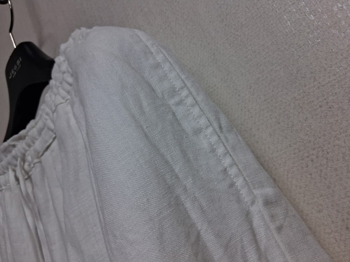 일본빈티지 vent blanc 화이트 린넨 개더롱스커트 린넨롱스커트 28 상품이미지5