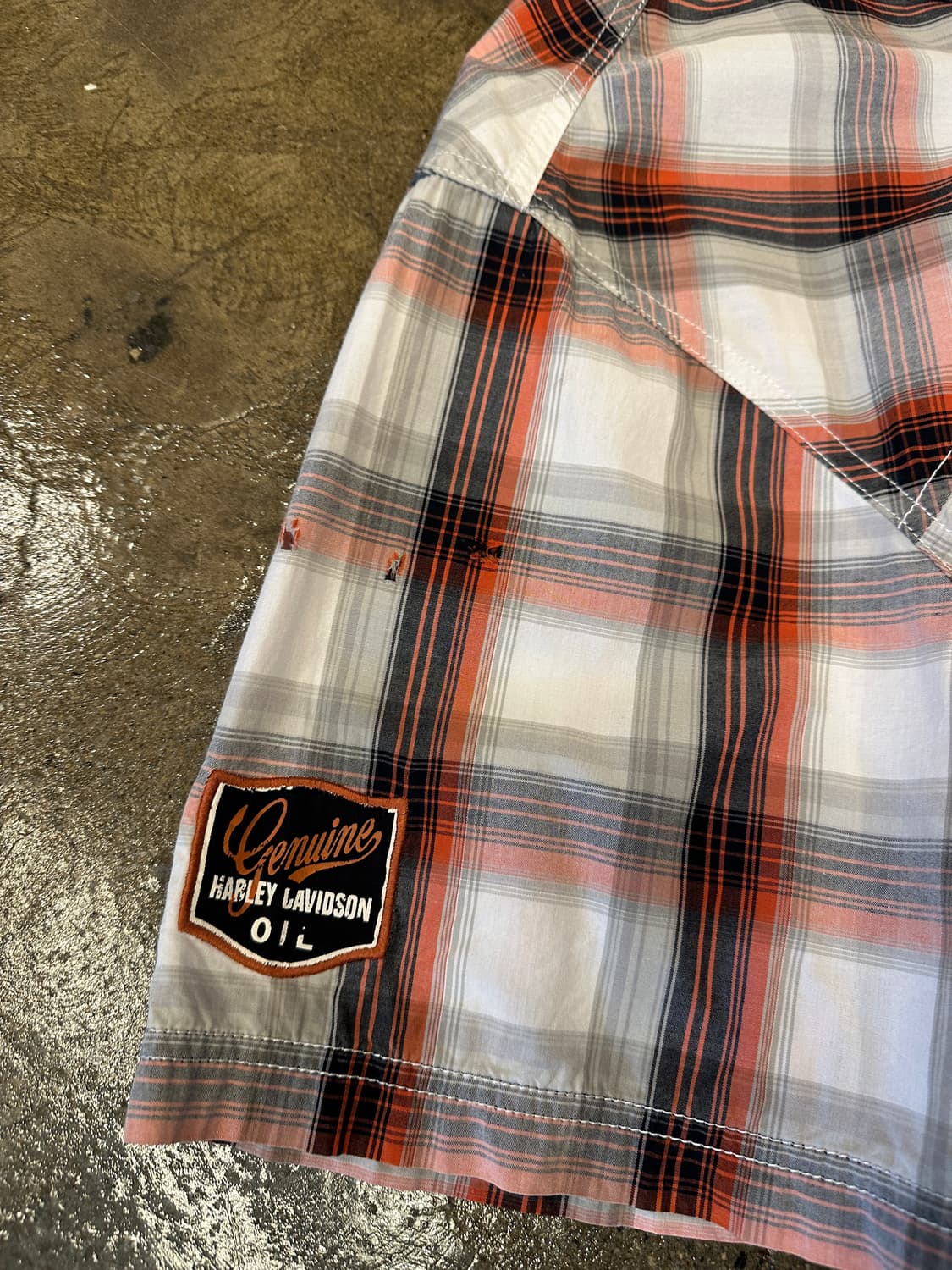 Harley Davidson 할리 데이비슨 체크셔츠 XL 상품이미지4