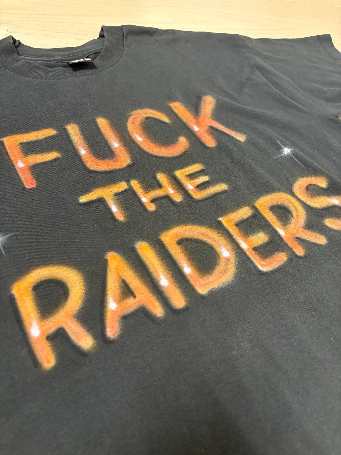 90s fuck the raiders 빈티지 티셔츠 상품이미지2