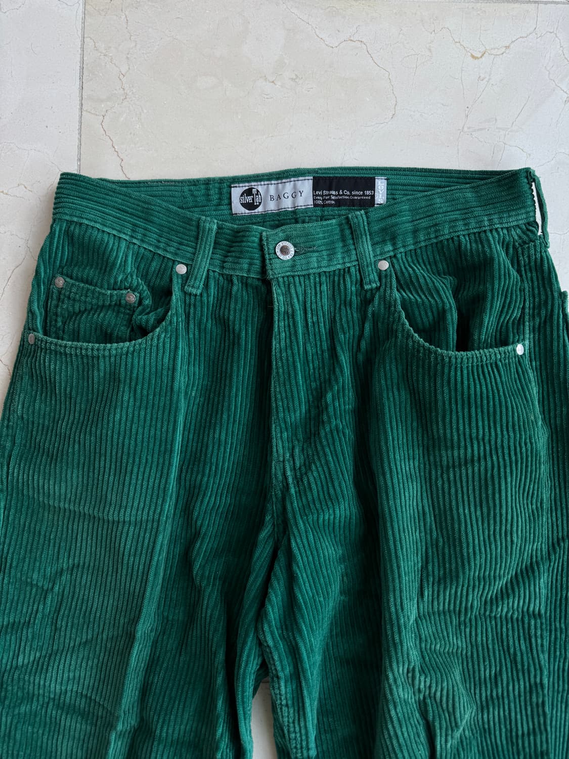 빈티지 리바이스 실버텝 코듀로이 팬츠 그린 사이즈 30 상품이미지2