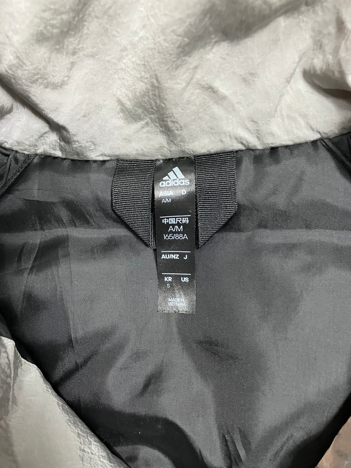 아디다스 실버 숏 패딩 점퍼 S 상품이미지7