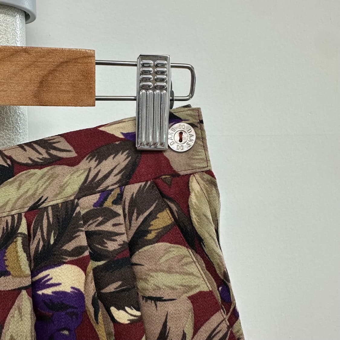 닥스 80s 플라워 플리츠 와이드 팬츠 상품이미지5