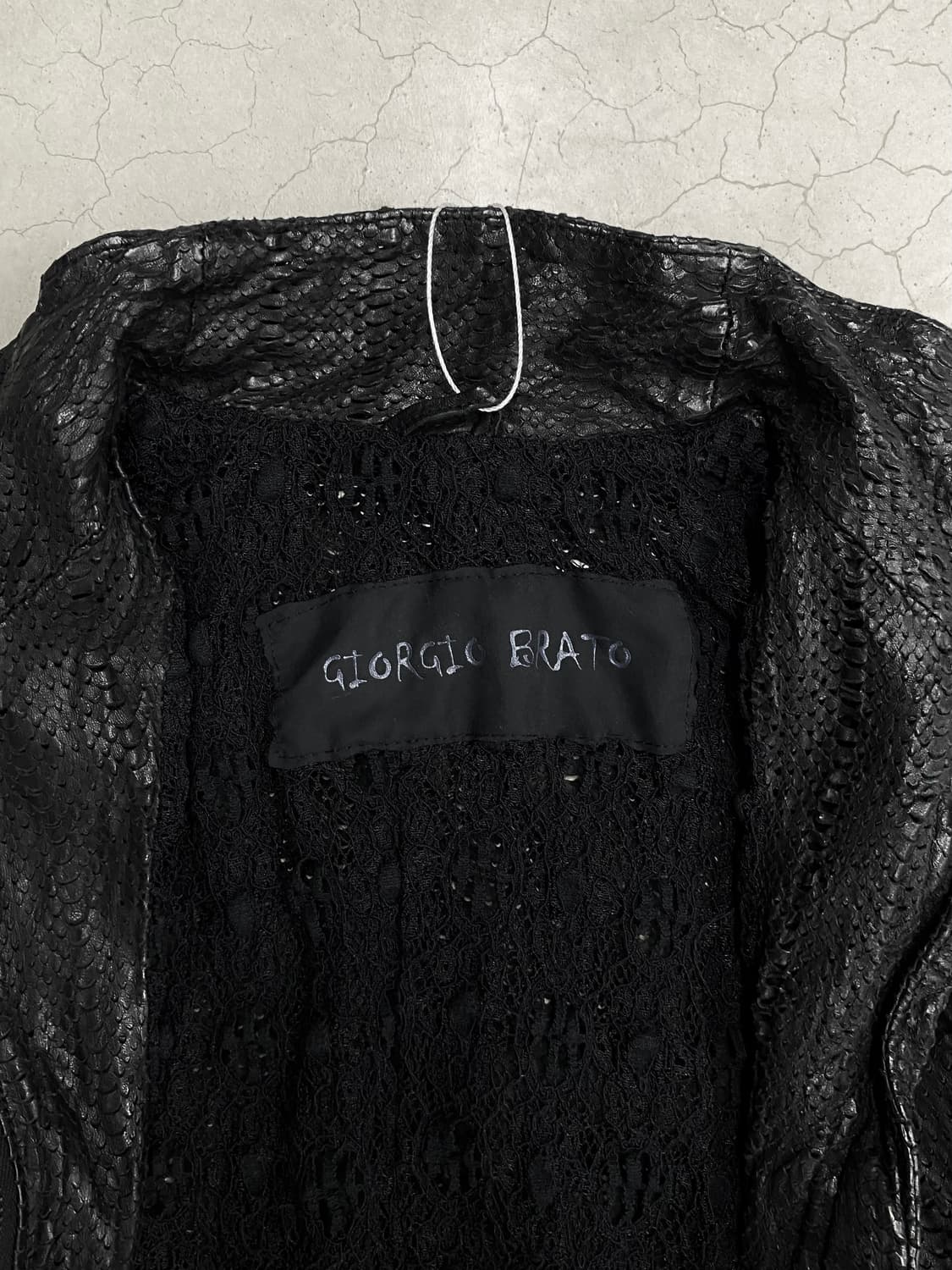 조르지오 브라토 십스킨 핸드메이드 레더 자켓 상품이미지9