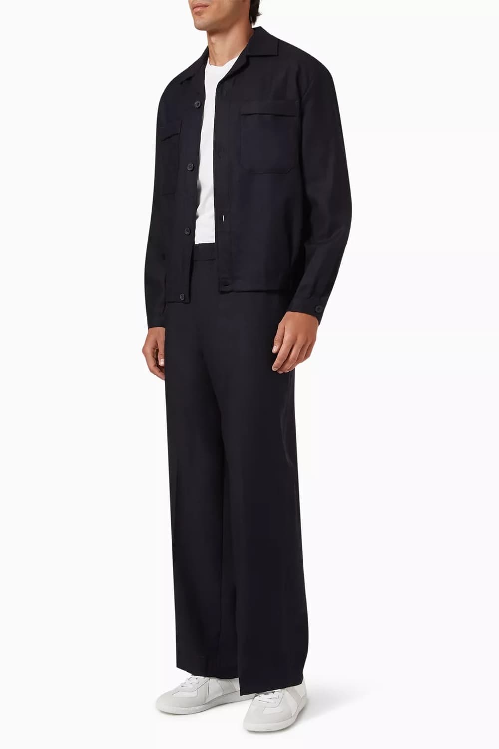 COS 코스 테일러 울 플란넬 트랙팬츠 네이비 52 상품이미지2