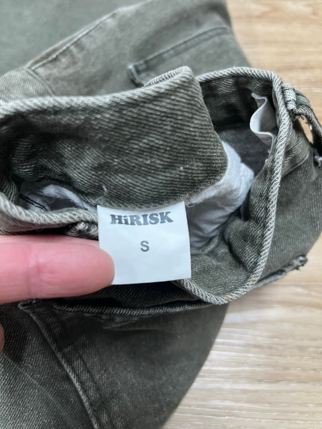 Hirisk 카키 와이드 청바지 29 상품이미지6