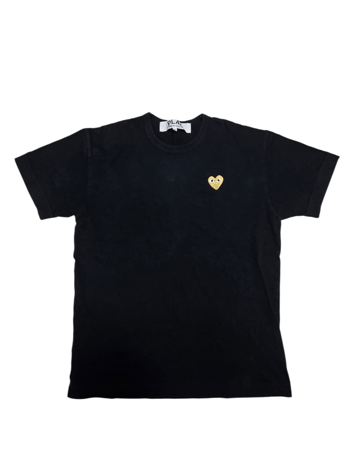 꼼데가르송 플레이 골드와펜 블랙 반팔 상품이미지1