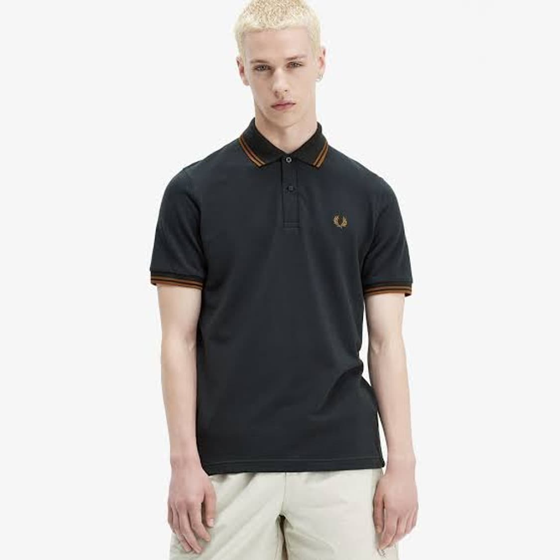 made in england 프레드페리 m12 나이트그린/다크카라멜 상품이미지6