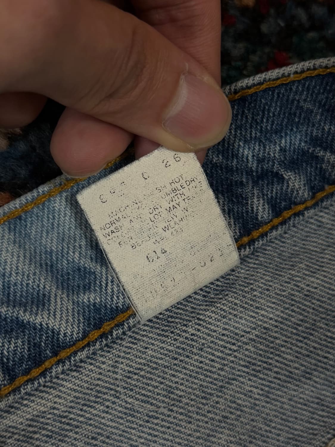 90's USA 빈티지 리바이스 517 오렌지탭 부츠컷 상품이미지10