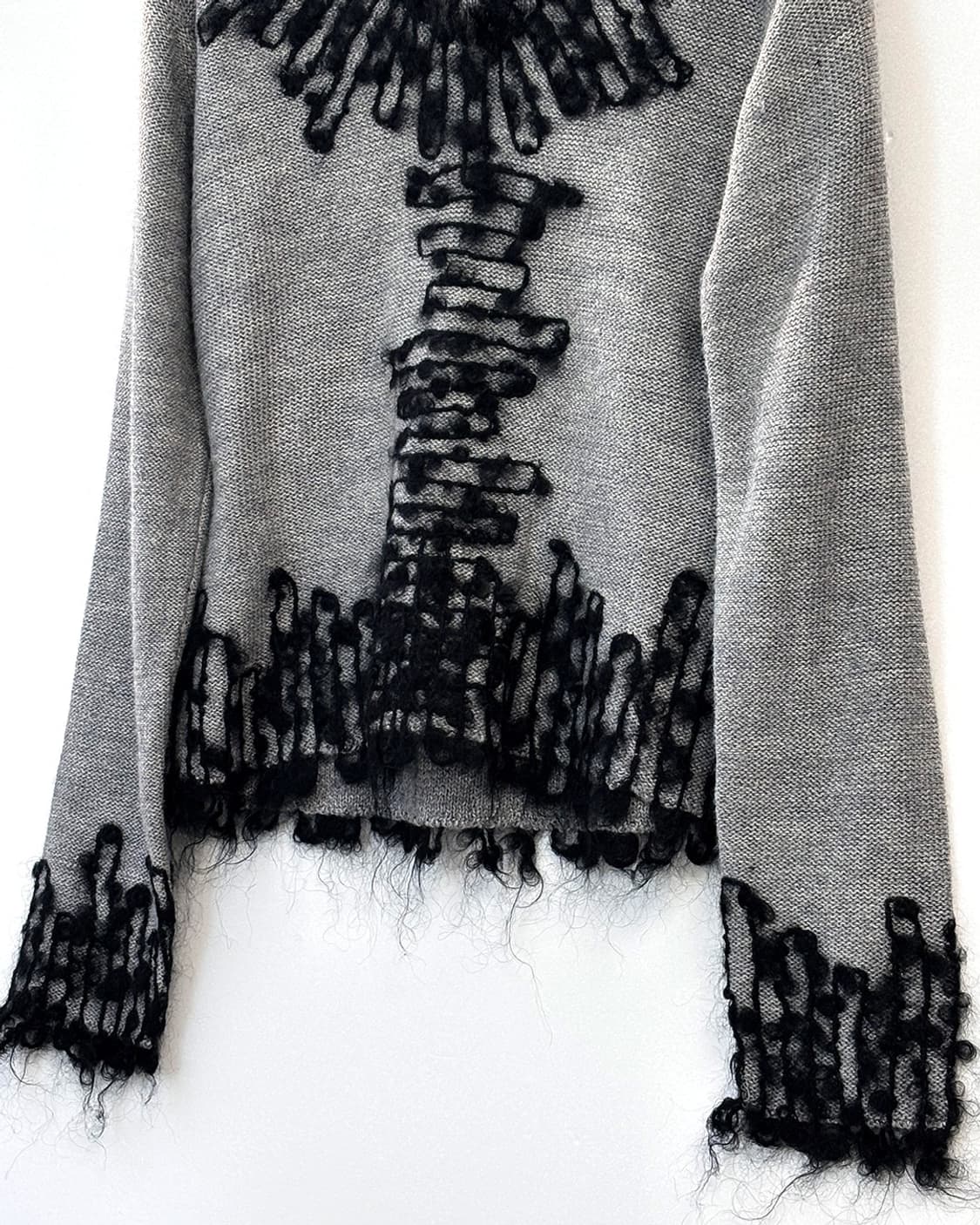 dear loop fringe knit crop pullover 상품이미지4