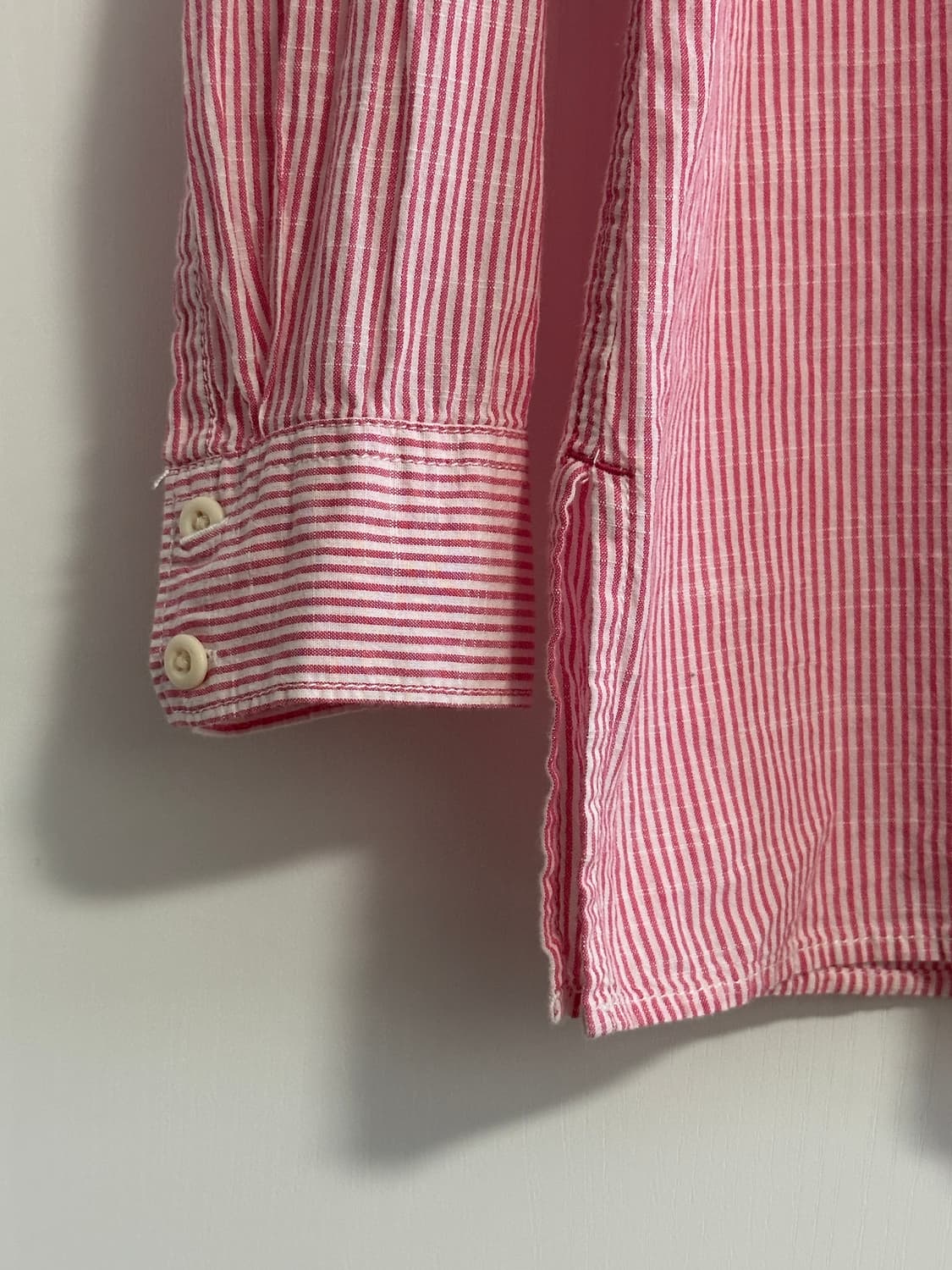 갭 레드 단가라 셔츠 상품이미지5