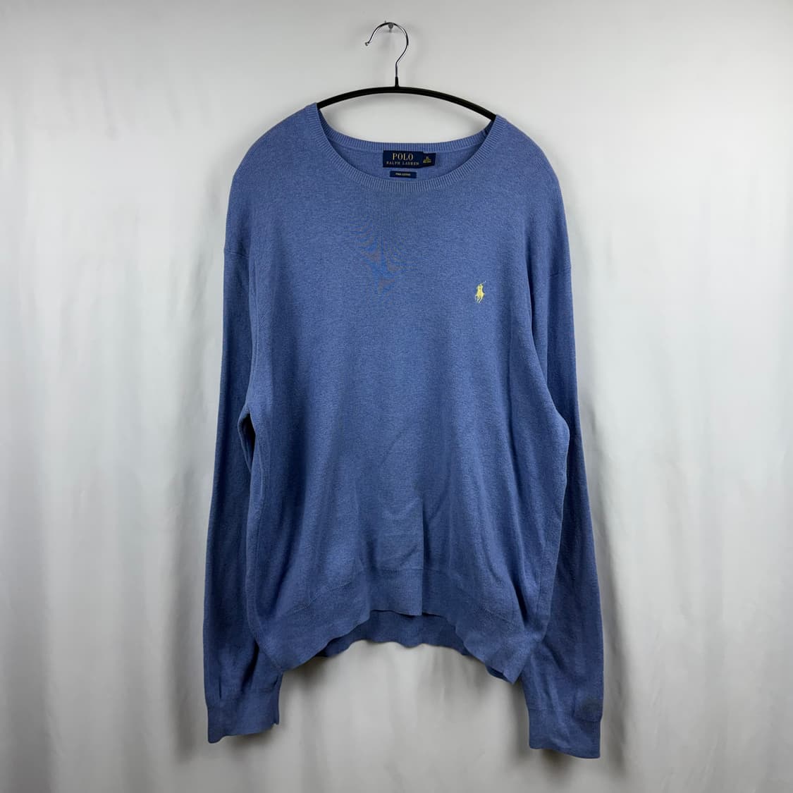 (XL) 폴로 랄프로렌 피마코튼 라운드 니트 스카이블루 상품이미지2
