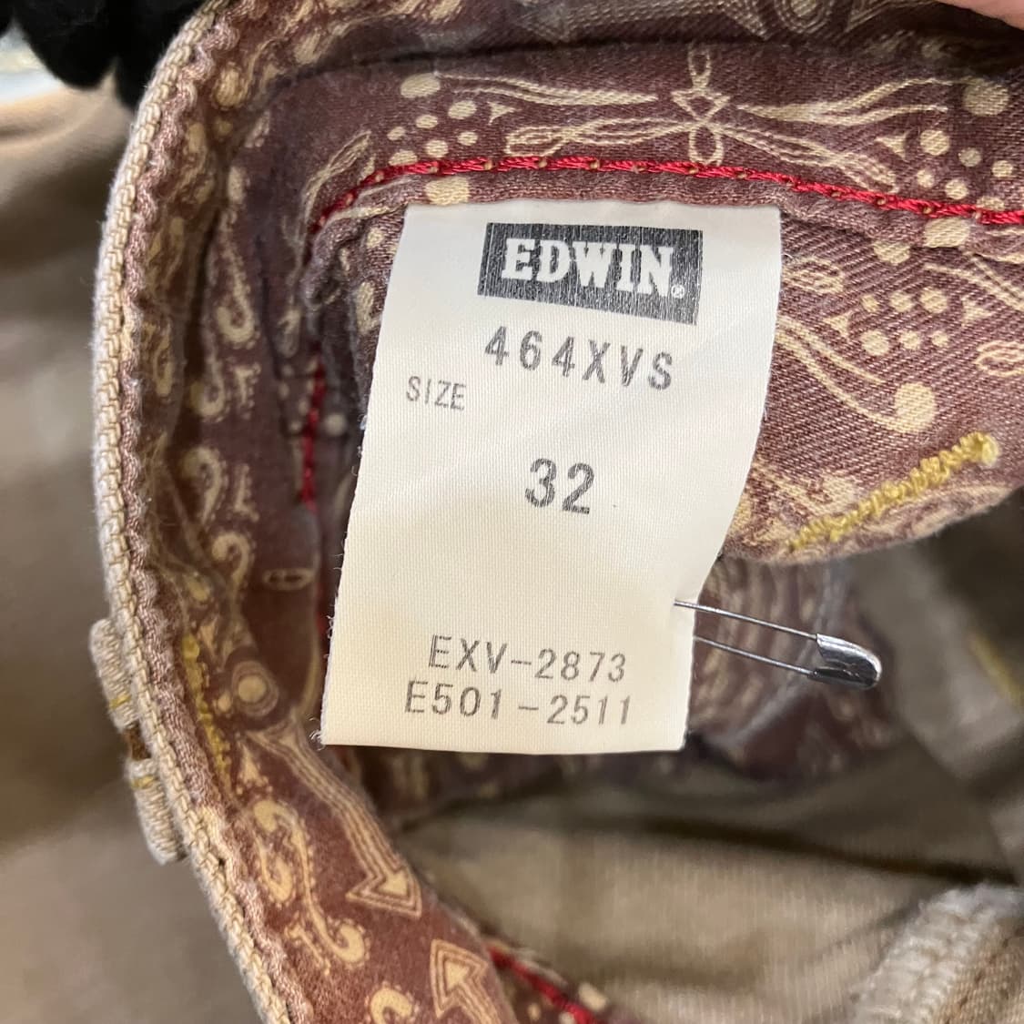 에드윈 웨스턴 베이지 워싱 코튼 팬츠 32 상품이미지5