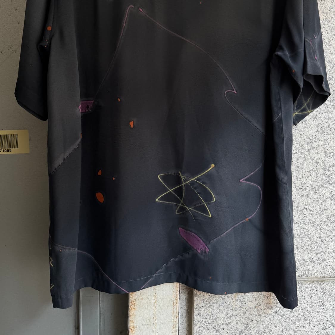 VTG JPN 아토믹 패턴 반팔 셔츠 상품이미지6