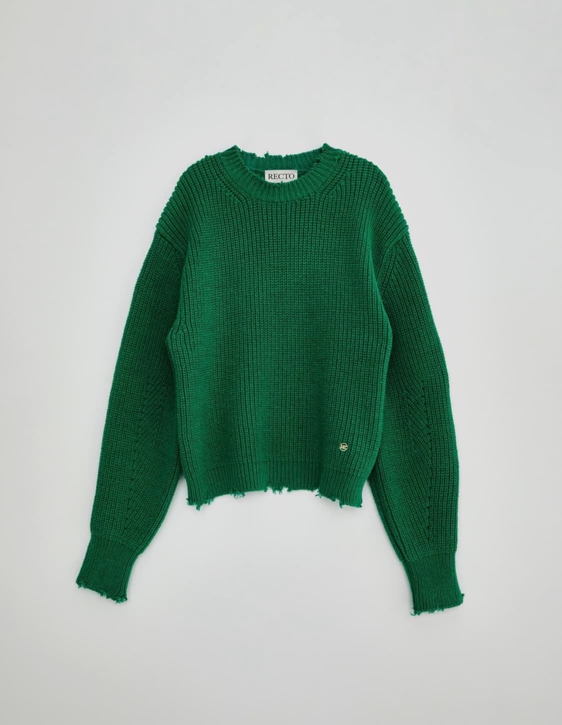 렉토 / 리사이클 코튼 크루넥 빈티지 니트 / L 상품이미지2