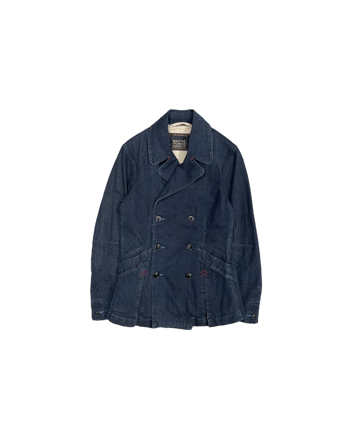 마리떼 프랑소와 저버 레드 스티치 디테일 데님 블레이저 상품이미지4