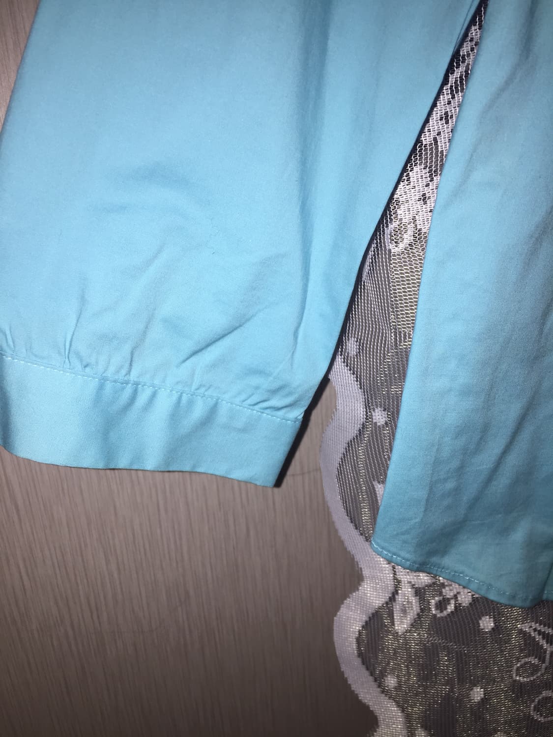 빈티지 카라 7부 셔링 디테일 셔츠  상품이미지4