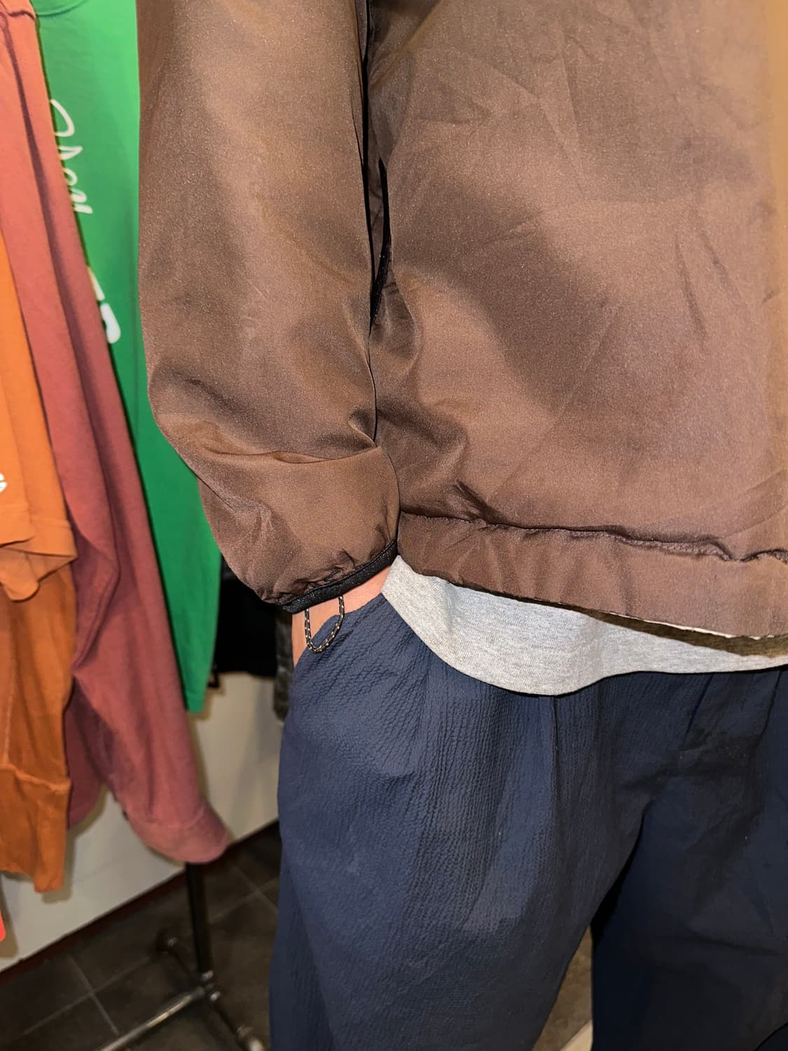 Spalding logo reversible nylon jacket 상품이미지4