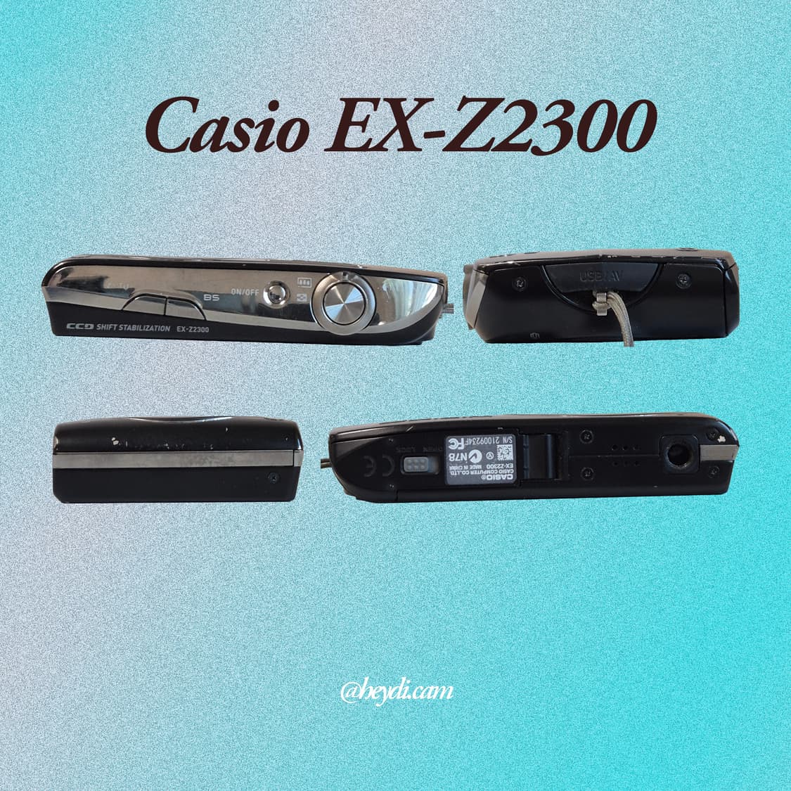 (로제, 모카, 아일릿) 카시오 엑슬림 z2300 매트블랙! 상품이미지2
