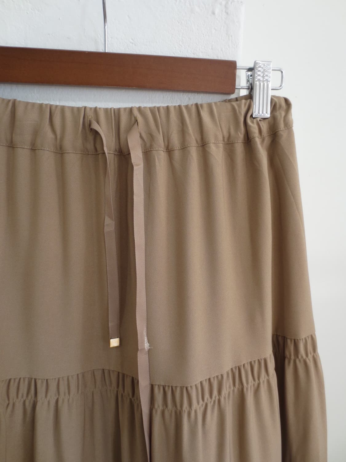 베이지 롱 스커트 상품이미지5