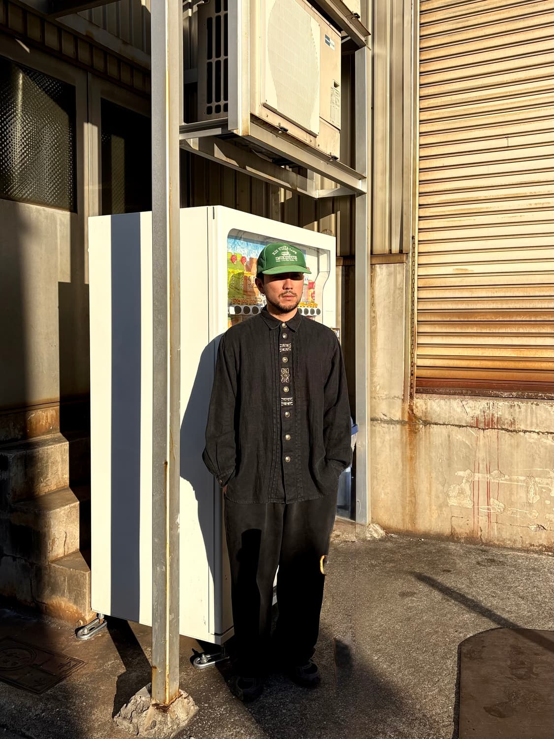 일본 브랜드 빈티지 블랙 셔츠 (희귀템) 상품이미지3