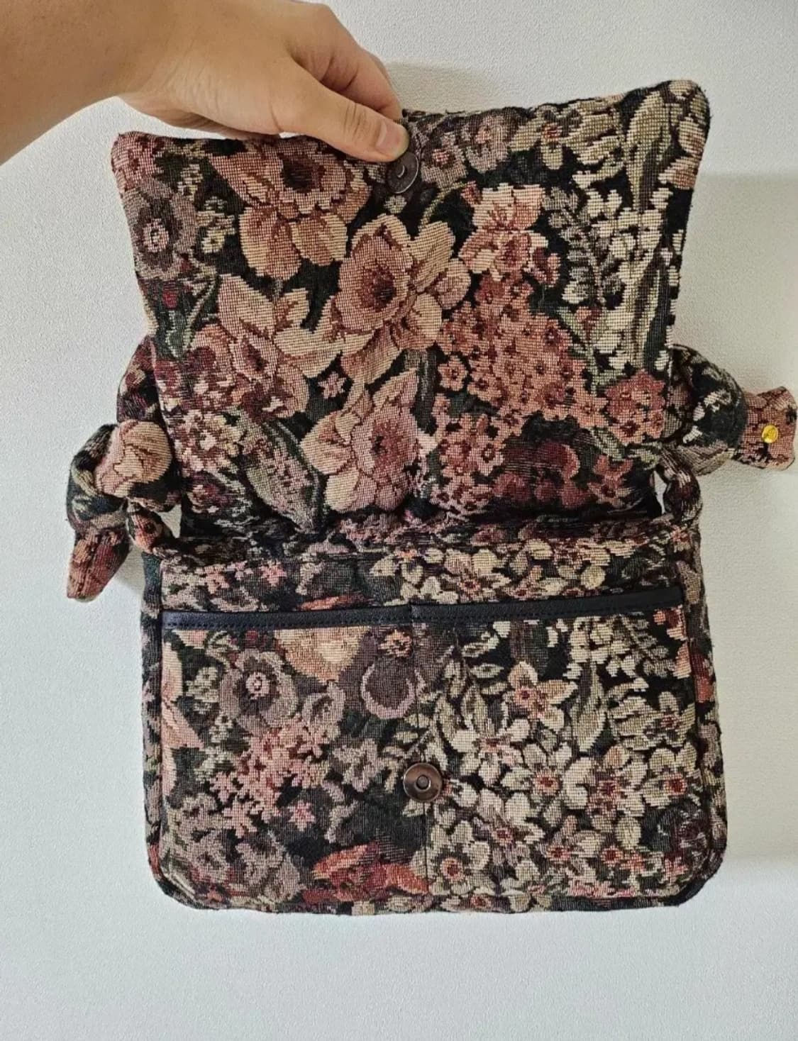 시엔느 빈티지 자카드 플라워 백 상품이미지7